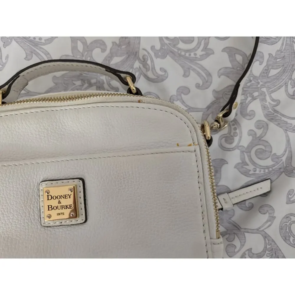 dooney & burke white leather crossbody bag - Picture 15 of 16